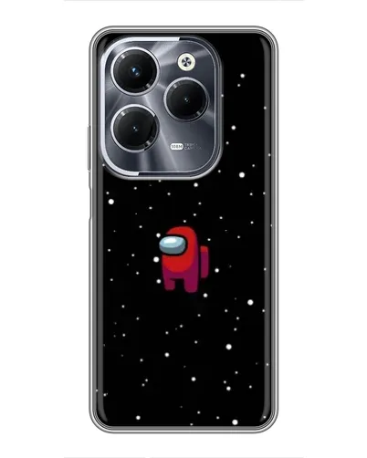 Чехол для Infinix Hot 40 Pro с картинкой «Красный Among Us» Чехол для Infinix Hot 40 Pro с картинкой «Красный Among Us»