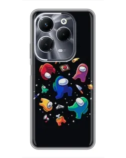 Чохол для Infinix Hot 40 Pro з картинкою «Among Us космос» Чохол для Infinix Hot 40 Pro з картинкою «Among Us космос»