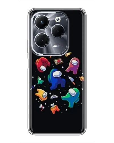 Чехол для Infinix Hot 40 Pro с картинкой «Among Us космос» Чехол для Infinix Hot 40 Pro с картинкой «Among Us космос»