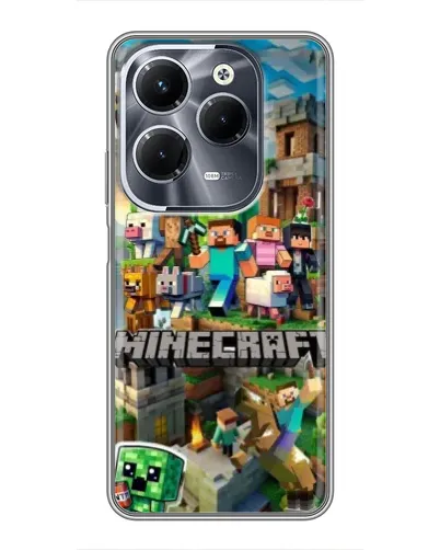 Чехол для Infinix Hot 40 Pro с картинкой «Замок Minecraft» Чехол для Infinix Hot 40 Pro с картинкой «Замок Minecraft»