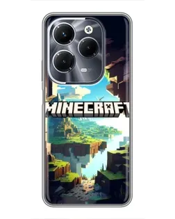 Чехол для Infinix Hot 40 Pro с картинкой «Пещера Майнкрафт»