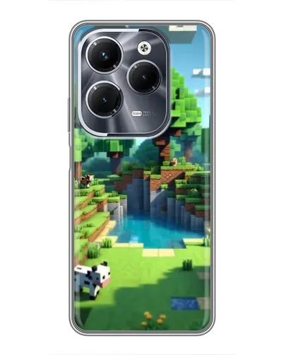 Чехол для Infinix Hot 40 Pro с картинкой «Minecraft летний день» Чехол для Infinix Hot 40 Pro с картинкой «Minecraft летний день»