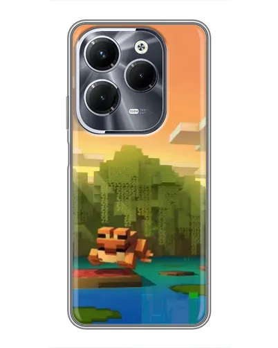 Чехол для Infinix Hot 40 Pro с картинкой «Майнкрафт закат солнца» Чехол для Infinix Hot 40 Pro с картинкой «Майнкрафт закат солнца»