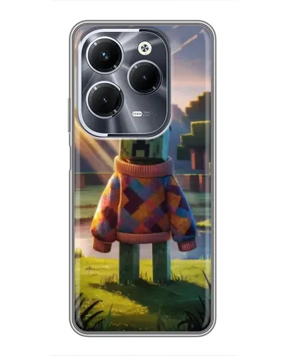 Чехол для Infinix Hot 40 Pro с картинкой «Крипер в свитере» Чехол для Infinix Hot 40 Pro с картинкой «Крипер в свитере»