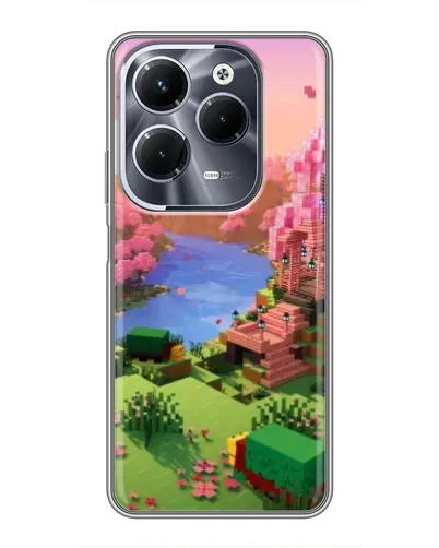 Чехол для Infinix Hot 40 Pro с картинкой «Розовое дерево Minecraft» Чехол для Infinix Hot 40 Pro с картинкой «Розовое дерево Minecraft»