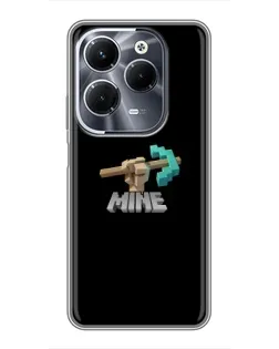 Чехол для Infinix Hot 40 Pro с картинкой «Алмазная кирка»
