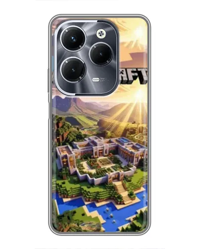 Чехол для Infinix Hot 40 Pro с картинкой «Minecraft панорама» Чехол для Infinix Hot 40 Pro с картинкой «Minecraft панорама»