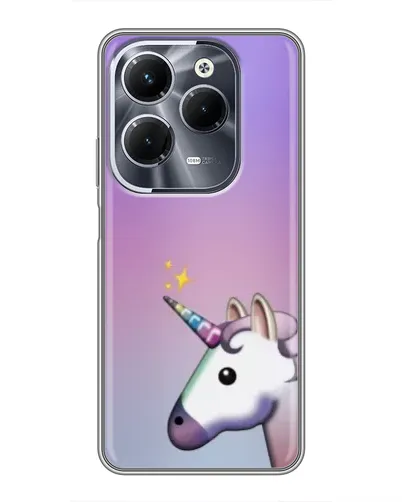 Чехол для Infinix Hot 40 Pro с картинкой «Единорог градиент»