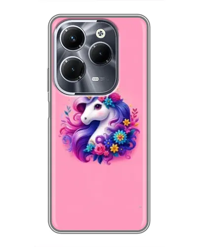 Чехол для Infinix Hot 40 Pro с картинкой «Сказочный единорог»
