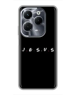 Чехол для Infinix Hot 40 Pro с картинкой «Точки веры J.E.S.U.S.»