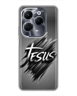 Чехол для Infinix Hot 40 Pro с картинкой «Надпись Jesus Graffiti»