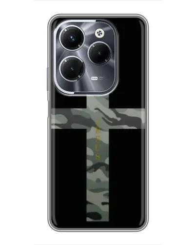 Чехол для Infinix Hot 40 Pro с картинкой «Милитари Крест» Чехол для Infinix Hot 40 Pro с картинкой «Милитари Крест»