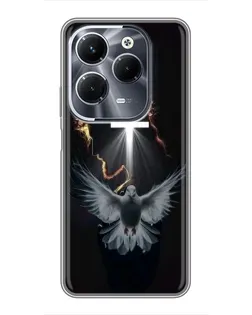 Чехол для Infinix Hot 40 Pro с картинкой «Голубь и Свет»