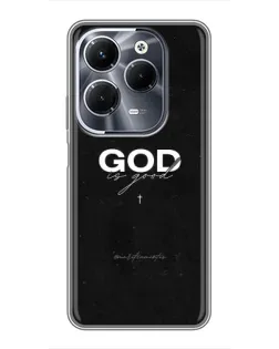 Чехол для Infinix Hot 40 Pro с картинкой «GOD — Бог над всем»