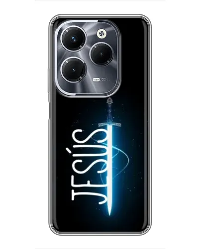 Чехол для Infinix Hot 40 Pro с картинкой «Меч Духа Jesus» Чехол для Infinix Hot 40 Pro с картинкой «Меч Духа Jesus»