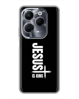 Чехол для Infinix Hot 40 Pro с картинкой «Вертикаль веры Jesus»