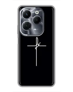 Чехол для Infinix Hot 40 Pro с картинкой «Тонкий крест»