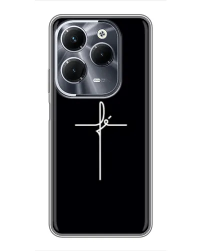 Чехол для Infinix Hot 40 Pro с картинкой «Тонкий крест» Чехол для Infinix Hot 40 Pro с картинкой «Тонкий крест»