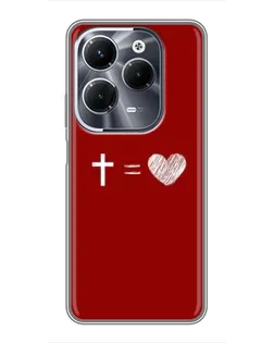 Чехол для Infinix Hot 40 Pro с картинкой «Уравнение любви»