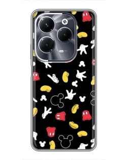 Чехол для Infinix Hot 40 Pro с картинкой «Графический принт лапок»