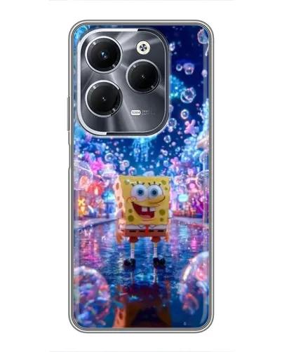 Чехол для Infinix Hot 40 Pro с картинкой «Неоновый океан»