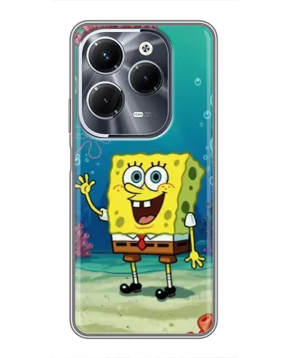 Чехол для Infinix Hot 40 Pro с картинкой «Подводный привет»