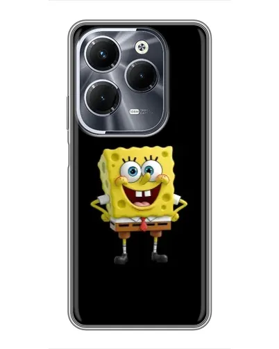Чехол для Infinix Hot 40 Pro с картинкой «Классический Губка Боб»