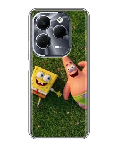 Чехол для Infinix Hot 40 Pro с картинкой «Друзья на лужайке» Чехол для Infinix Hot 40 Pro с картинкой «Друзья на лужайке»
