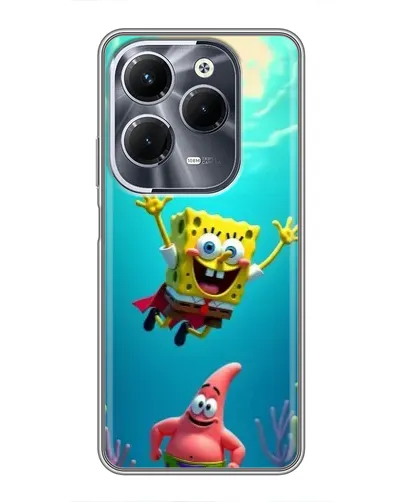 Чехол для Infinix Hot 40 Pro с картинкой «Спанч Боб под водой» Чехол для Infinix Hot 40 Pro с картинкой «Спанч Боб под водой»