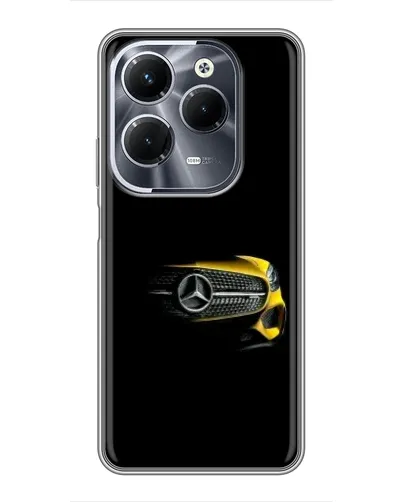 Чехол для Infinix Hot 40 Pro с картинкой «Mercedes — ретро стиль»