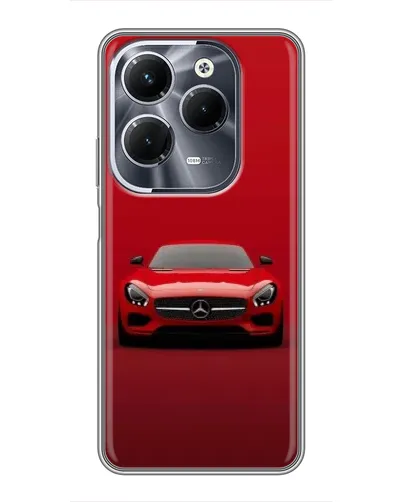 Чехол для Infinix Hot 40 Pro с картинкой «Красный Mercedes AMG»