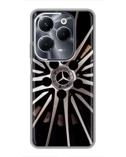 Чехол для Infinix Hot 40 Pro с картинкой «Диск Mercedes»