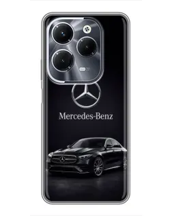 Чехол для Infinix Hot 40 Pro с картинкой «Mercedes — решетка радиатора»