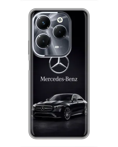 Чехол для Infinix Hot 40 Pro с картинкой «Mercedes — решетка радиатора»