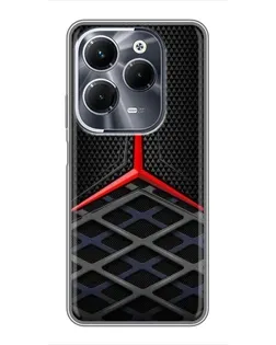 Чехол для Infinix Hot 40 Pro с картинкой «Mercedes Carbon Grid»