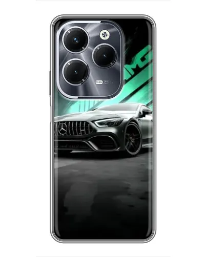 Чехол для Infinix Hot 40 Pro с картинкой «Темный Mercedes AMG»