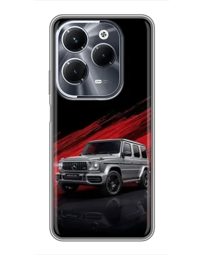 Чехол для Infinix Hot 40 Pro с картинкой «Mercedes G-Class красный»
