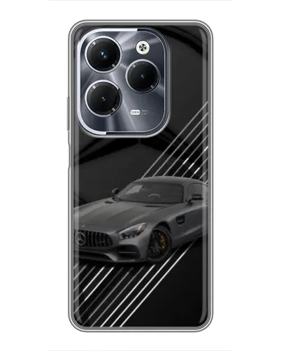 Чехол для Infinix Hot 40 Pro с картинкой «Mercedes AMG — графика»