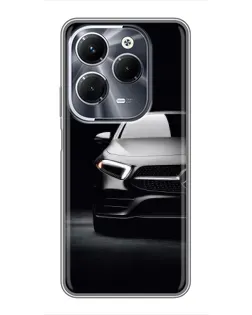 Чехол для Infinix Hot 40 Pro с картинкой «Свет фар Mercedes»