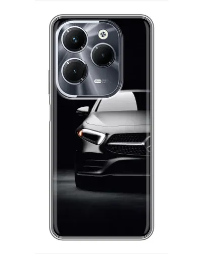 Чехол для Infinix Hot 40 Pro с картинкой «Свет фар Mercedes»