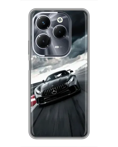 Чехол для Infinix Hot 40 Pro с картинкой «Гоночный Mercedes AMG»