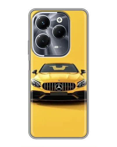 Чехол для Infinix Hot 40 Pro с картинкой «Желтый Mercedes GT»
