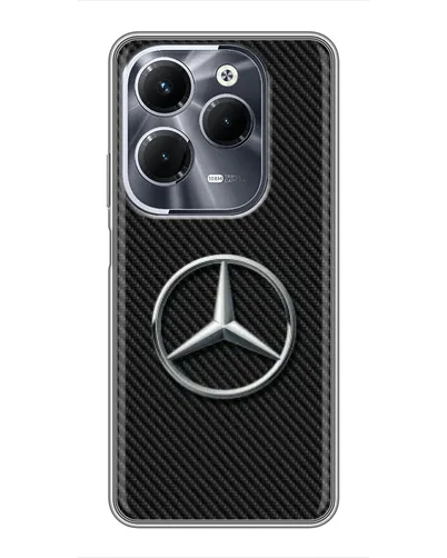 Чехол для Infinix Hot 40 Pro с картинкой «Карбоновый Mercedes стиль» Чехол для Infinix Hot 40 Pro с картинкой «Карбоновый Mercedes стиль»