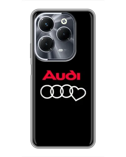 Чохол для Infinix Hot 40 Pro з картинкою «Логотип Audi Heart» Чохол для Infinix Hot 40 Pro з картинкою «Логотип Audi Heart»