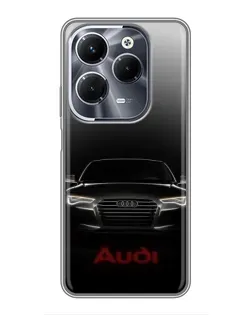 Чохол для Infinix Hot 40 Pro з картинкою «Audi — градієнтний контур»