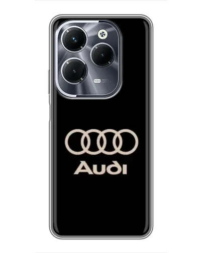 Чохол для Infinix Hot 40 Pro з картинкою «Audi — золотий логотип» Чохол для Infinix Hot 40 Pro з картинкою «Audi — золотий логотип»