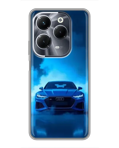 Чохол для Infinix Hot 40 Pro з картинкою «Audi — блакитна енергія» Чохол для Infinix Hot 40 Pro з картинкою «Audi — блакитна енергія»
