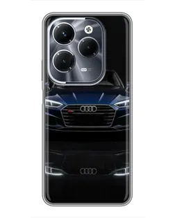 Чохол для Infinix Hot 40 Pro з картинкою «Audi — нічне відображення»
