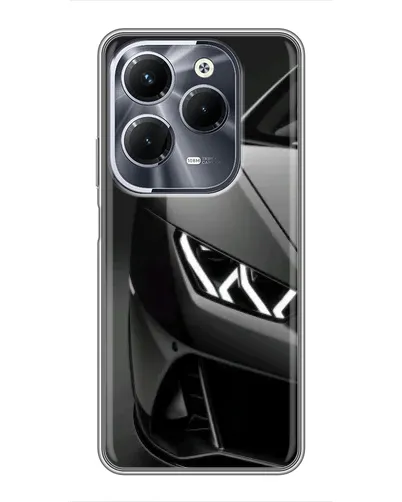 Чехол для Infinix Hot 40 Pro с картинкой «Lamborghini фары детализация»