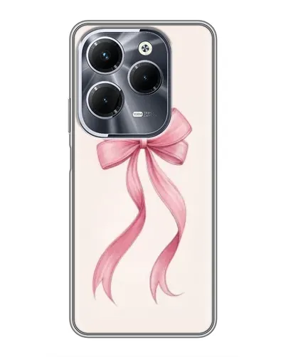 Чохол для Infinix Hot 40 Pro з картинкою «Рожевий бант»